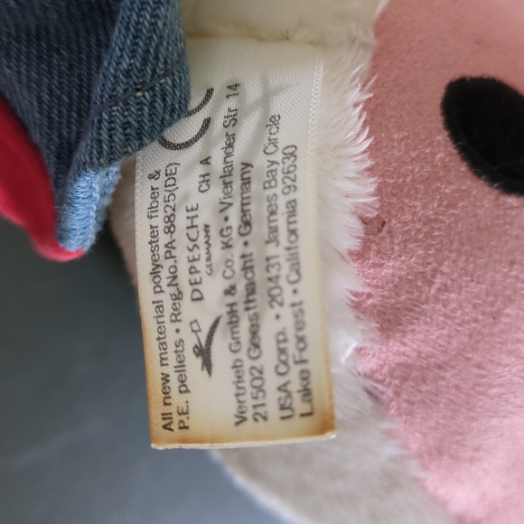 Diddl White Mouse Plush Depesche Germany Frutta Fruit Pants And Shirts - Picture 5 of 6